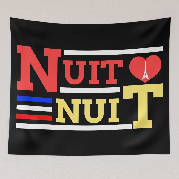 Item preview, Nuit Nuit, French Night Night designed and sold by Teetreasure2.