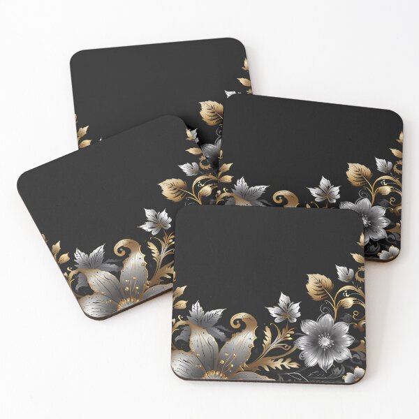 Item preview, Floral Silver & Gold Design designed and sold by FocusedArt.