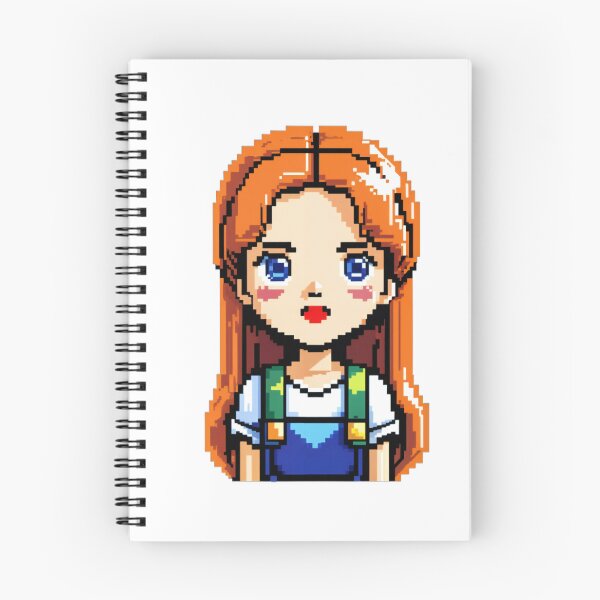 Item preview, digital portrait of pixel girl designed and sold by Creative88Art.