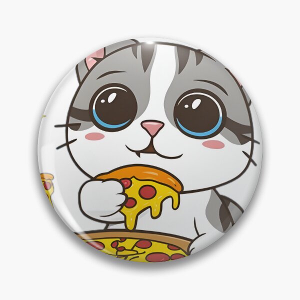 Item preview, Cute cat eat pizza designed and sold by R3FDesign.