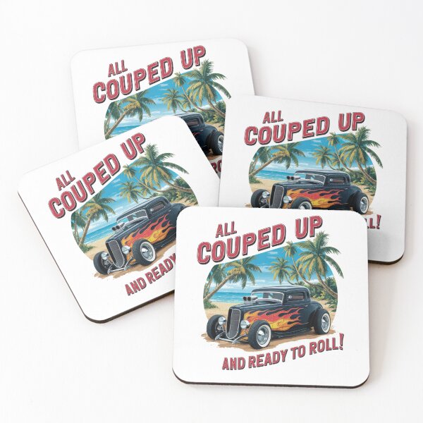 Item preview, All couped up - Old track - Hot rod oldschool - Oldschool automobile - smokin' hot rod - American oldschool designed and sold by JansenGS.
