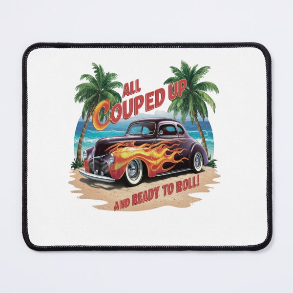Item preview, All couped up - Old track - Hot rod oldschool - Oldschool automobile - smokin' hot rod - American oldschool designed and sold by JansenGS.