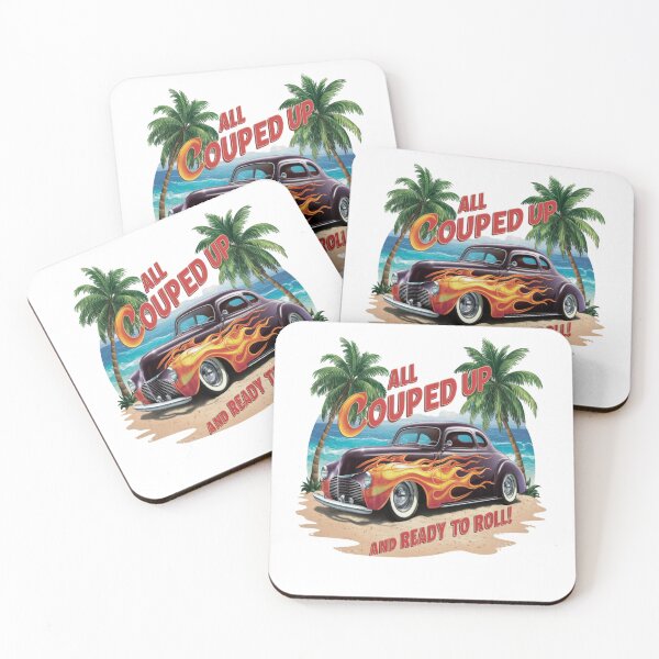 Item preview, All couped up - Old track - Hot rod oldschool - Oldschool automobile - smokin' hot rod - American oldschool designed and sold by JansenGS.
