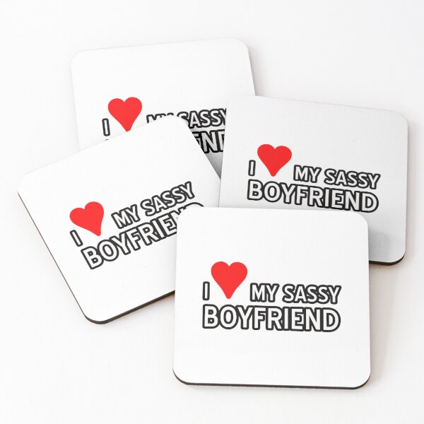 Item preview, I love my alpha boyfriend, I love my sassy boyfriend designed and sold by RedCircleArt.