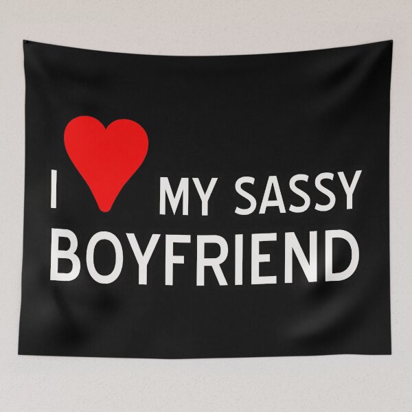 Item preview, I love my alpha boyfriend, I love my sassy boyfriend designed and sold by RedCircleArt.
