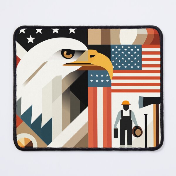 Item preview, American Labor and Freedom designed and sold by LvDrawingArt.