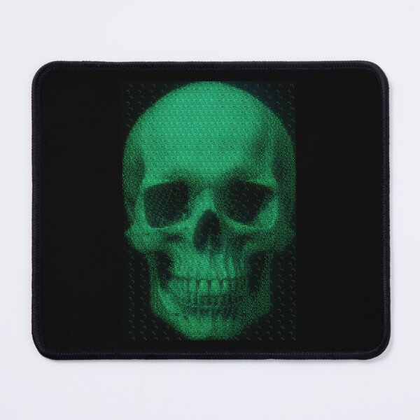 Item preview, skull digital cyber green technology data type analog letters designed and sold by metedigiart.