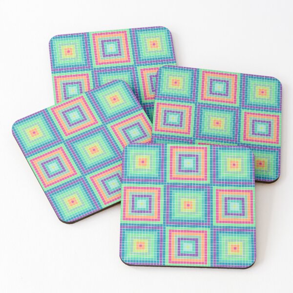 Item preview, seamless pattern colorful, pixel art inspired by ethnic geomatric designed and sold by FlowFlav Create.