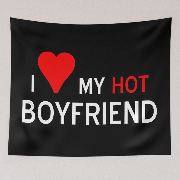 Item preview, I love my hot boyfriend, I love my alpha boyfriend designed and sold by RedCircleArt.