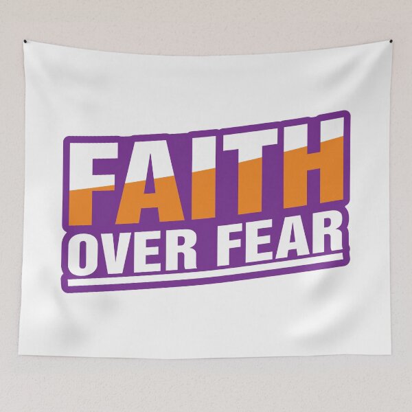 Item preview, Faith Over Fear T-shirt and sticker designed and sold by Billium Halder.