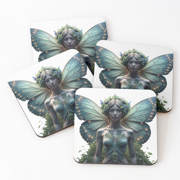 Item preview, Chica digital con alas de mariposa designed and sold by Creative88Art.