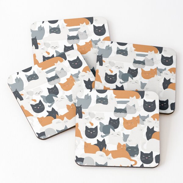 Item preview, Simple Cute Cat Minimal Art Designs designed and sold by HouseOf-Ink.