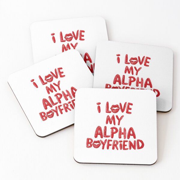 Item preview, I love my alpha boyfriend, I love my hot boyfriend designed and sold by RedCircleArt.