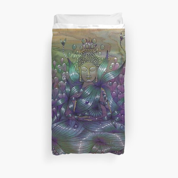 Moonlight Meditation Duvet Cover