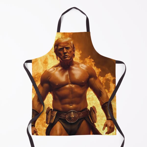 Item preview, Trump of Fire: Republican Warrior March Through Flames designed and sold by RK - Shop.
