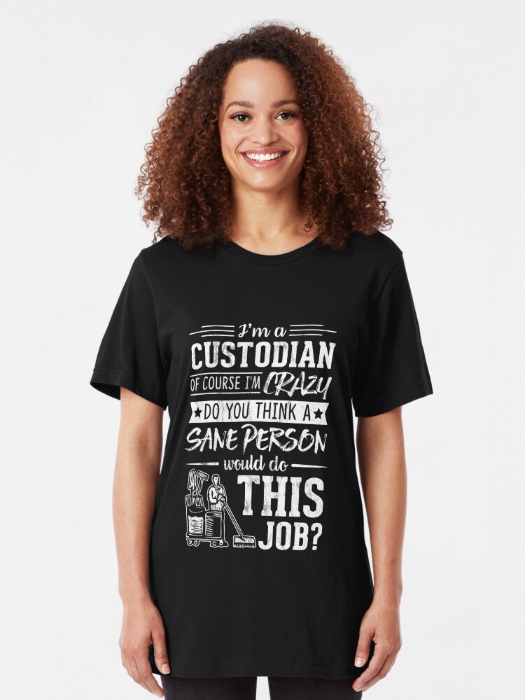 funny custodian shirts