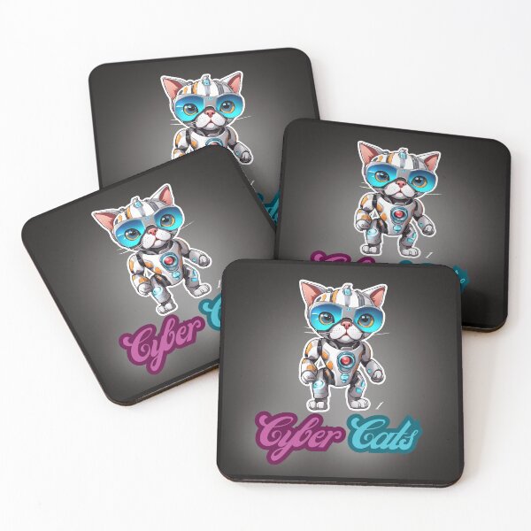 Item preview, Cyber Cats - Cyber Cat 1 designed and sold by Monika Turemka.