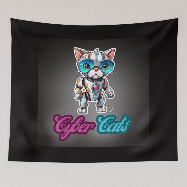 Item preview, Cyber Cats - Cyber Cat 1 designed and sold by Monika Turemka.