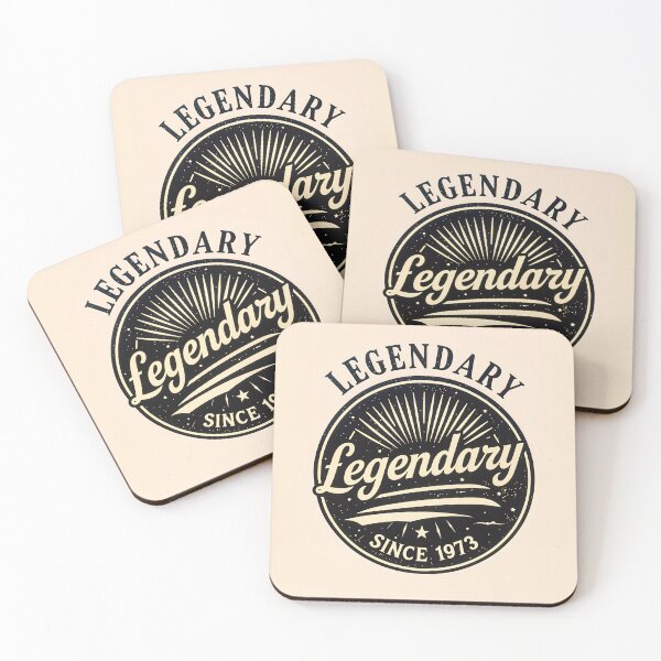 Item preview, Legendary Since 1973 Cool Birthday Quote designed and sold by TheArtOfPat.