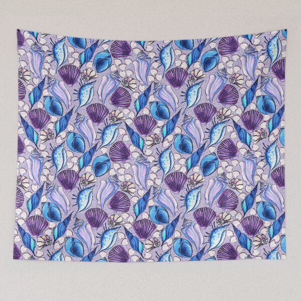 Item preview, Shells collection, Light lilac background designed and sold by Alex  Blud.