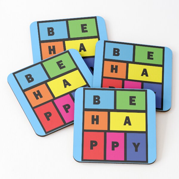Item preview, Be Happy Colorful motif. designed and sold by MiPa78.