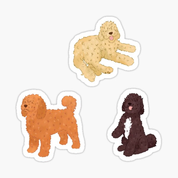 Item preview, Barbet cute trio designed and sold by YaraCuteArt.