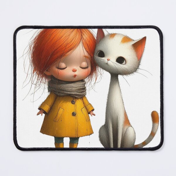 Item preview, The Cat and The Girl in Yellow Raincoat Series 2 designed and sold by PohPrints2024.