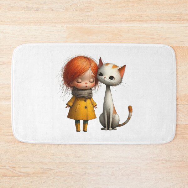Item preview, The Cat and The Girl in Yellow Raincoat Series 2 designed and sold by PohPrints2024.