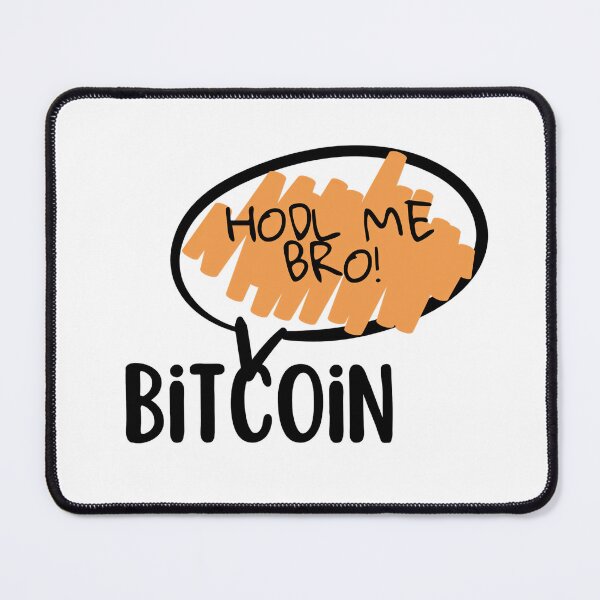 Item preview, Bitcoin cartoon speech bubble HODL ME BRO! black style designed and sold by Bitcoinomnis.