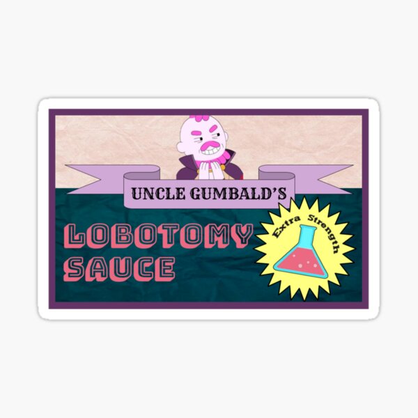 Artikel-Vorschau von Onkel Gumbalds extrastarke Lobotomiesoße, designt und verkauft von kaylahasty.
