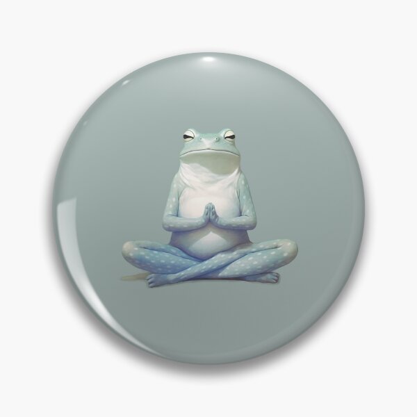 Item preview, Meditating frog Japanese zen art design designed and sold by CroesCreations.