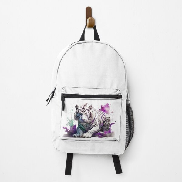 Item preview, a white tiger as a watercolor designed and sold by Rose Design & Photos.