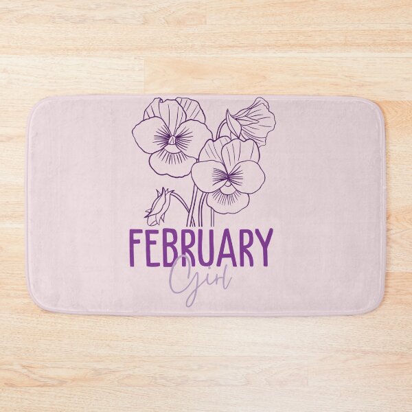 Item preview, February Girl, minimalist Violet February Birth Flower for February Birthday Girls designed and sold by lagunaklein.
