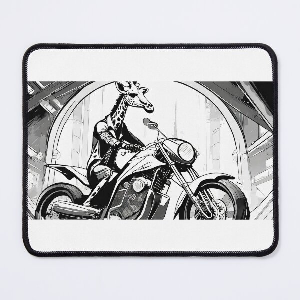 Item preview, Giraffe on a Motorcycle designed and sold by BADESIGNZZ.