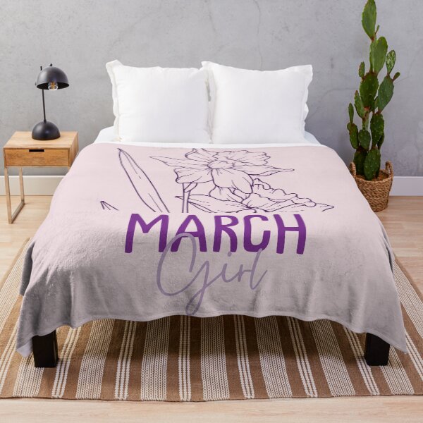 Item preview, March Girl, minimalist Daffodil March Birth Flower for March Birthday Girls designed and sold by lagunaklein.