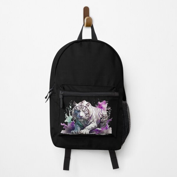 Item preview, a white tiger as a watercolor designed and sold by Rose Design & Photos.