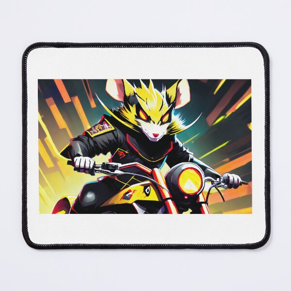 Item preview, Samurai Rat on a Motorcycle designed and sold by BADESIGNZZ.
