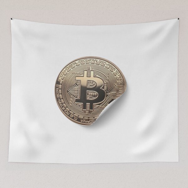 Item preview, Real bitcoin coin sticker style designed and sold by Bitcoinomnis.