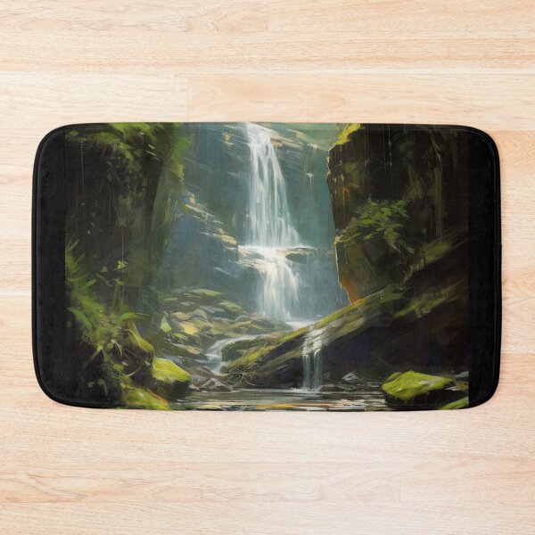 Item preview, Hidden Waterfall Painting designed and sold by InsanseCreation.