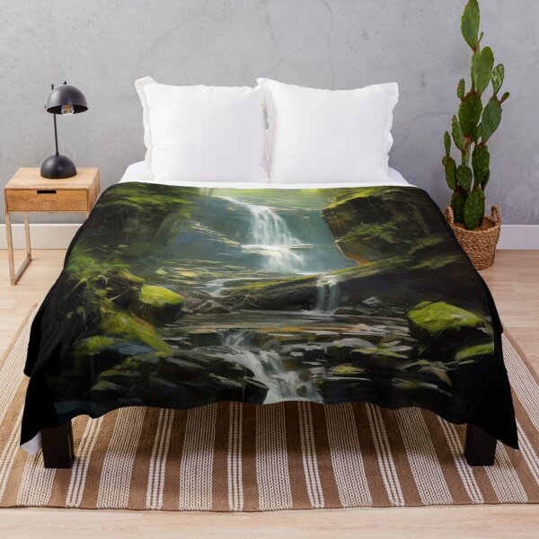 Item preview, Hidden Waterfall Painting designed and sold by InsanseCreation.