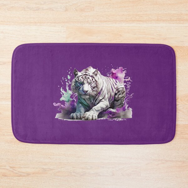 Item preview, a white tiger as a watercolor designed and sold by Rose Design & Photos.