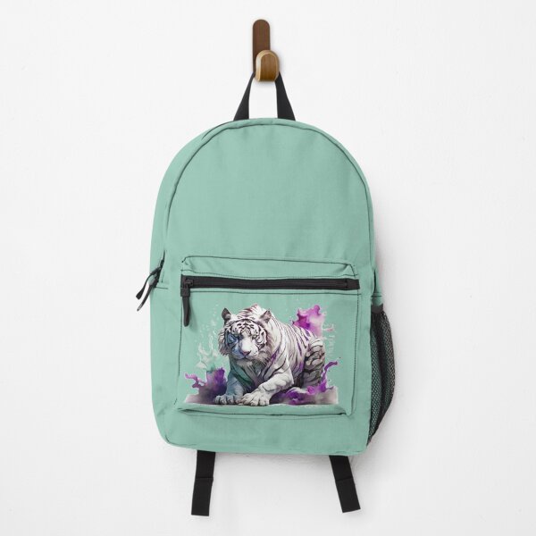 Item preview, a white tiger as a watercolor designed and sold by Rose Design & Photos.