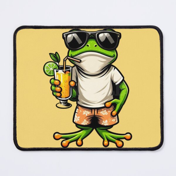 Item preview, Summer Frog With Sunglasses and Juice designed and sold by 123ks.