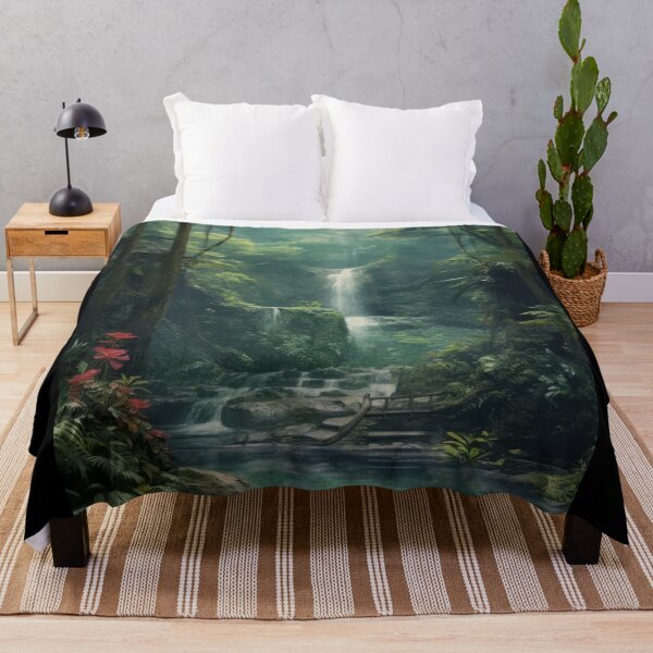 Item preview, Hidden Waterfall Painting designed and sold by InsanseCreation.