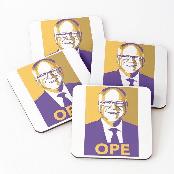 Artikelvorschau, Tim Walz Ope - Vikings-Farben entworfen und verkauft von Strongleton.