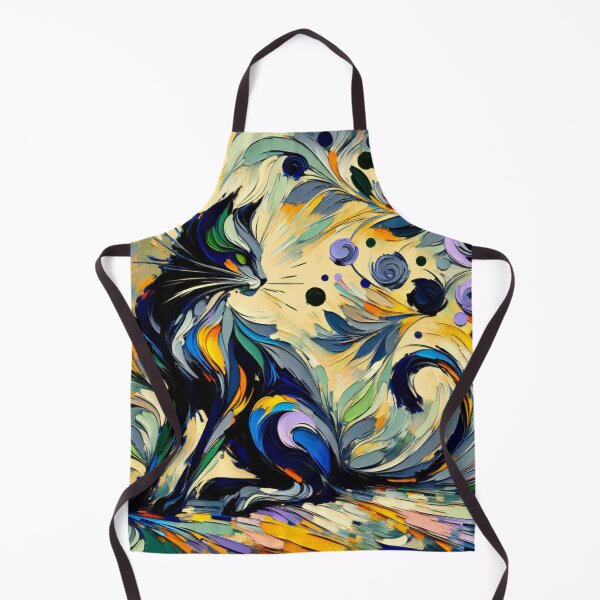 Item preview, Artistic Painting of a Fantasy Cat in a Kaleidoscope of Colors designed and sold by Keirnyx.
