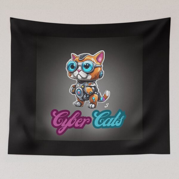 Item preview, Cyber Cats - Cyber Cat 3 designed and sold by Monika Turemka.
