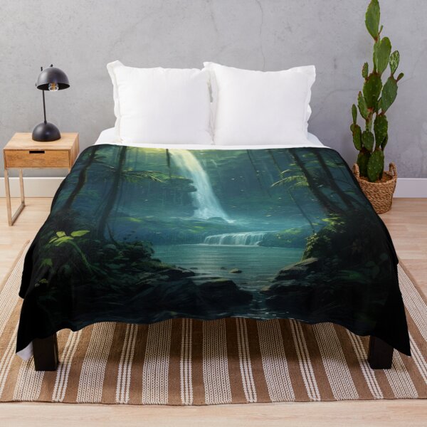 Item preview, Hidden Waterfall Painting designed and sold by InsanseCreation.