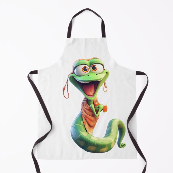Item preview, Excited Cartoon Snake with Big Smile designed and sold by Sillytoe.