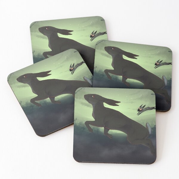 Item preview, Rabbit and black rabbit of Inlé - Green designed and sold by Midpal.